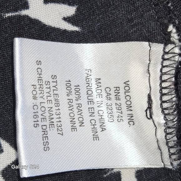 VOLCOM BY STEPHANIE CHERRY JUNIORS BLACK AND WHITE BIRDS PRINT MINI SUMMER SZ 3 - Picture 11 of 14